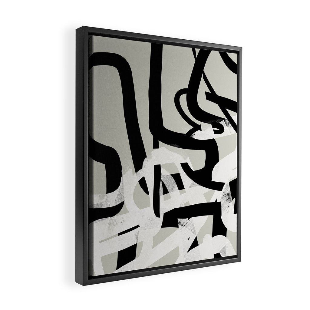 abstract line art II Framed Canvas Print Gallery Image 2