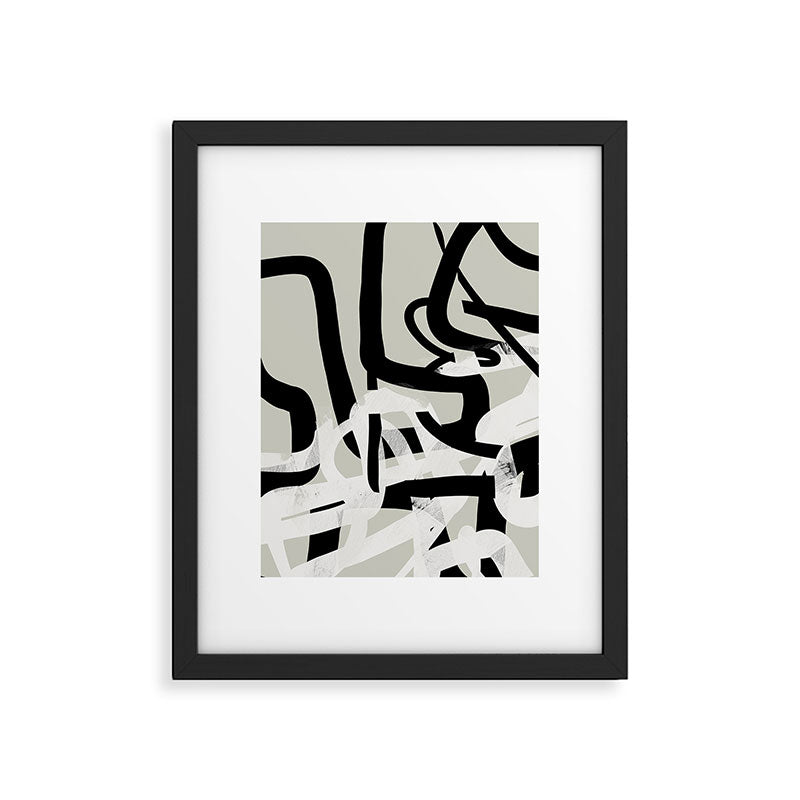 abstract line art II Framed Art Print Gallery Image 5