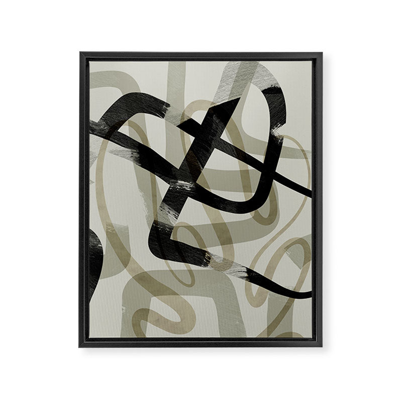 abstract line art III Framed Canvas Print Gallery Image 6