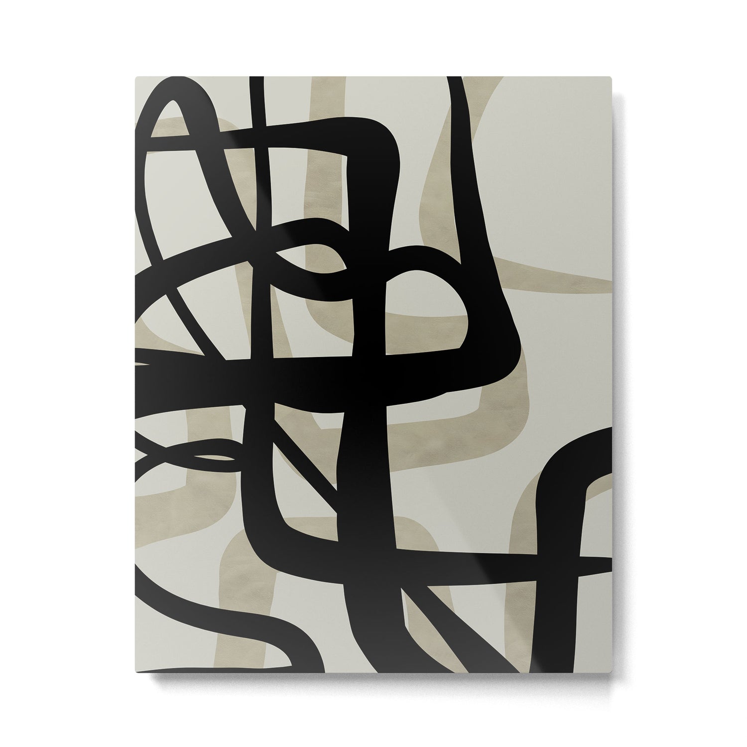 abstract line art Metal Print Gallery Image 4