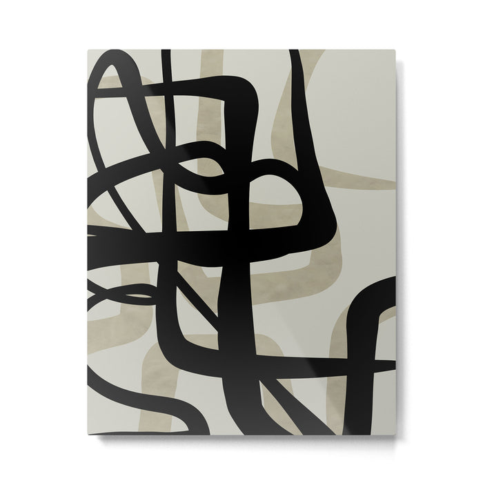 abstract line art Metal Print Gallery Image 1