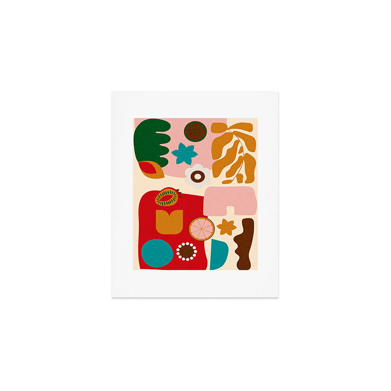 abstract maximalist shapes organic 2 Art Print Gallery Image 1