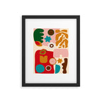 abstract maximalist shapes organic 2 Framed Art Print Gallery Image 5
