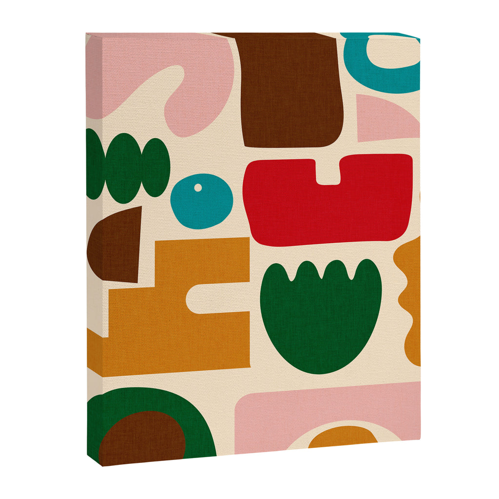 abstract maximalist shapes organic Canvas Print Gallery Image 6