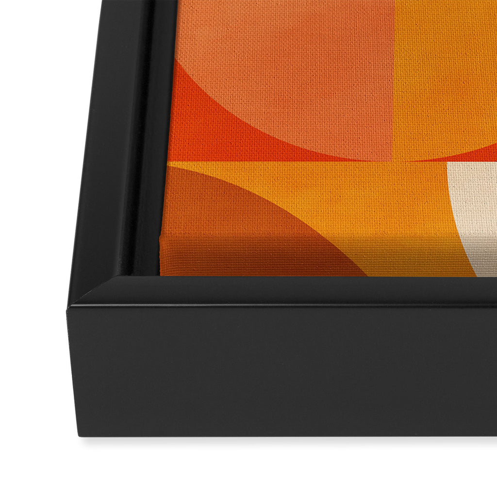 abstract mid century modern Framed Canvas Print Gallery Image 3