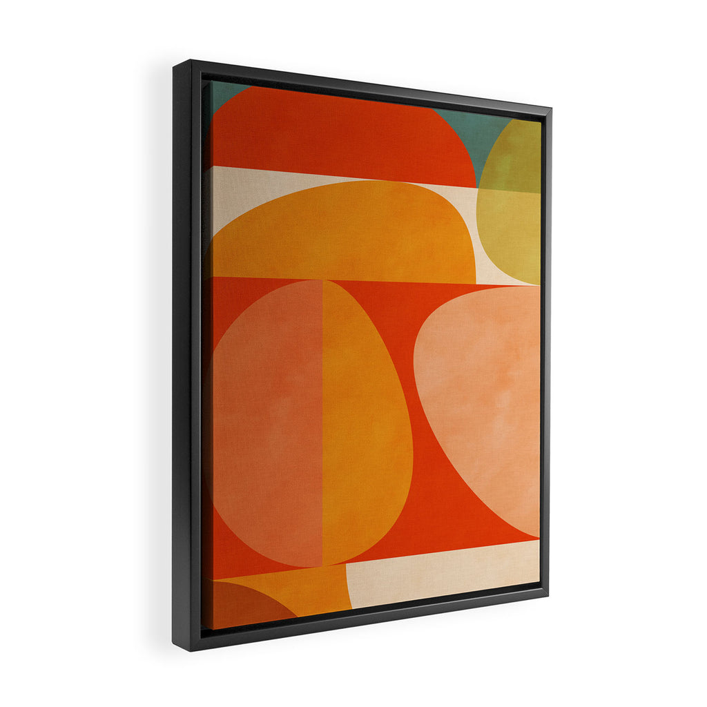 abstract mid century modern Framed Canvas Print Gallery Image 2
