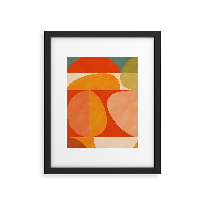abstract mid century modern Framed Art Print Gallery Image 5