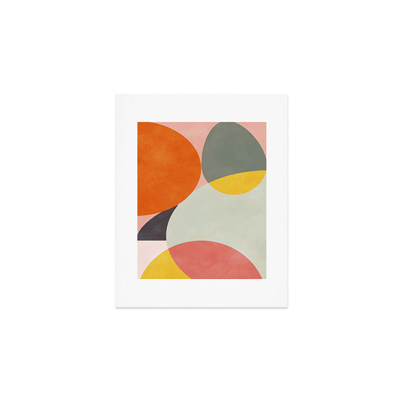 abstract mid mod organic shapes Art Print Gallery Image 1