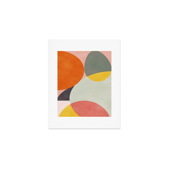 abstract mid mod organic shapes Art Print Gallery Image 1