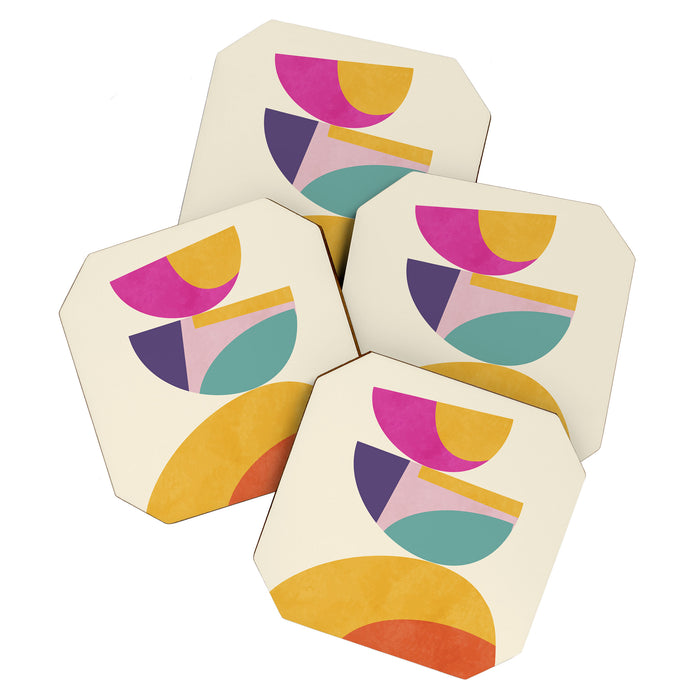 abstract minimal 4 Coaster Gallery Image 1