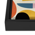 abstract modern mid century Framed Canvas Print Gallery Image 3
