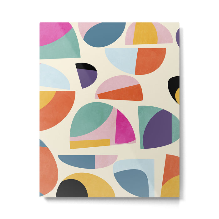 abstract modern mid century Metal Print Gallery Image 1