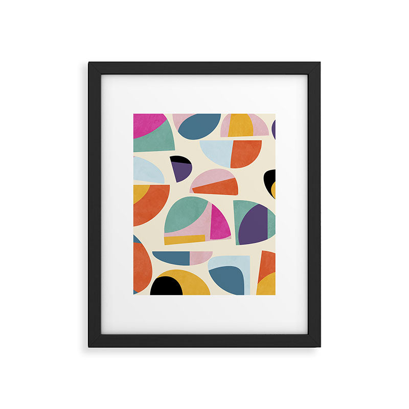 abstract modern mid century Framed Art Print Gallery Image 6