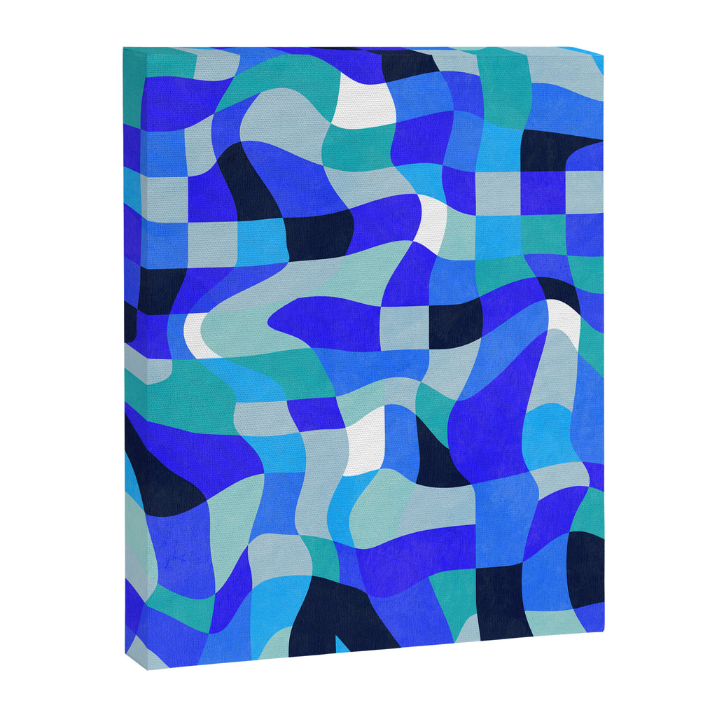 abstract ocean blue 4 Canvas Print Gallery Image 8