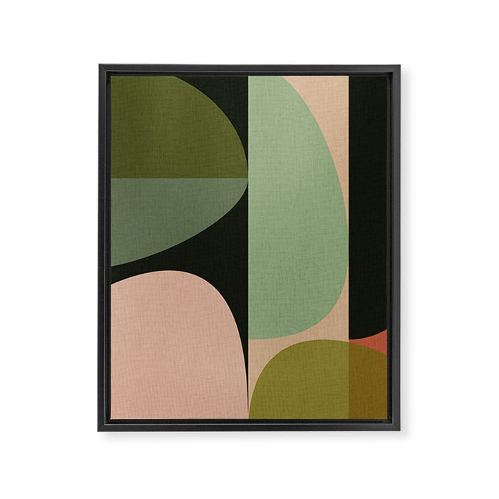 abstract organic geometry Framed Canvas Print Gallery Image 1