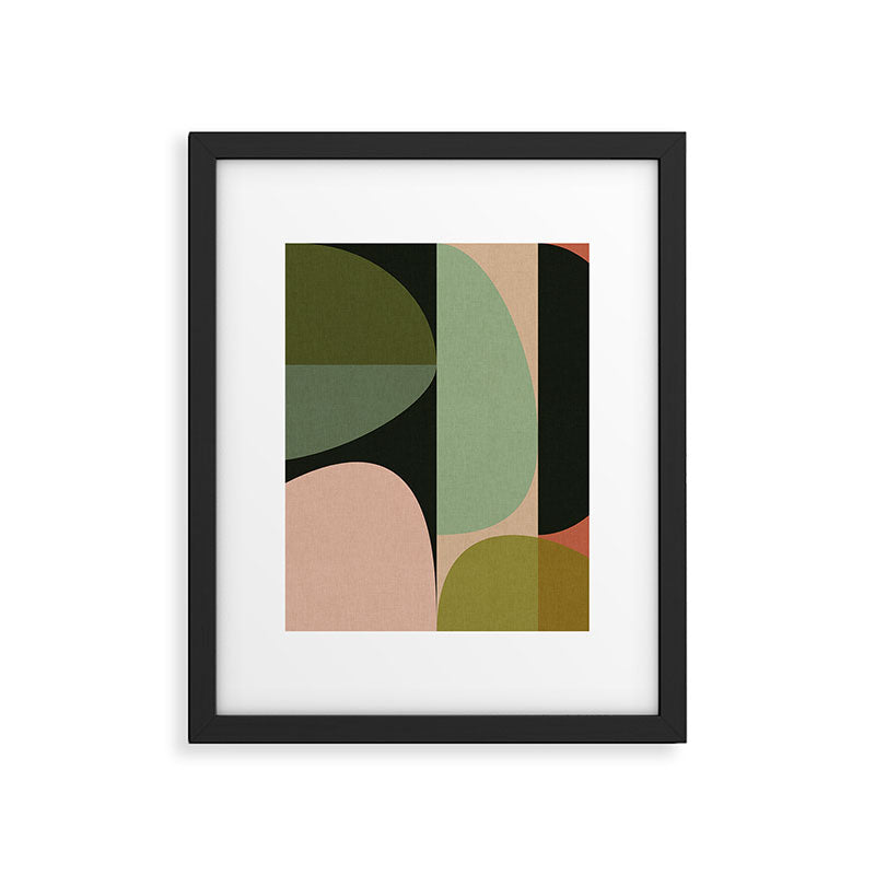 abstract organic geometry Framed Art Print Gallery Image 6