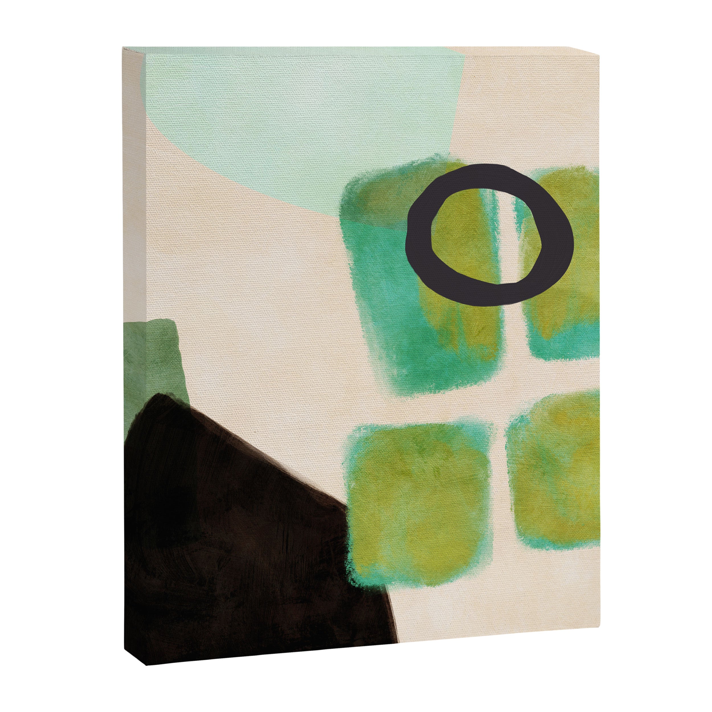 abstract organic shape pastel summer 1 Canvas Print Gallery Image 8