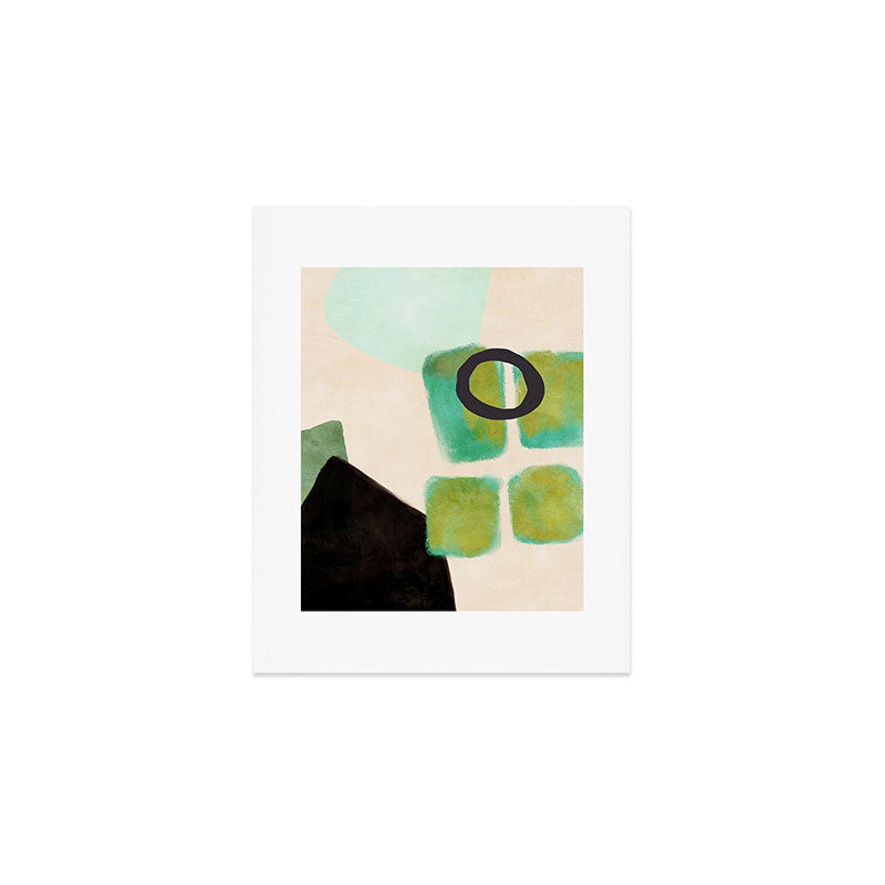 abstract organic shape pastel summer 1 Art Print Gallery Image 1
