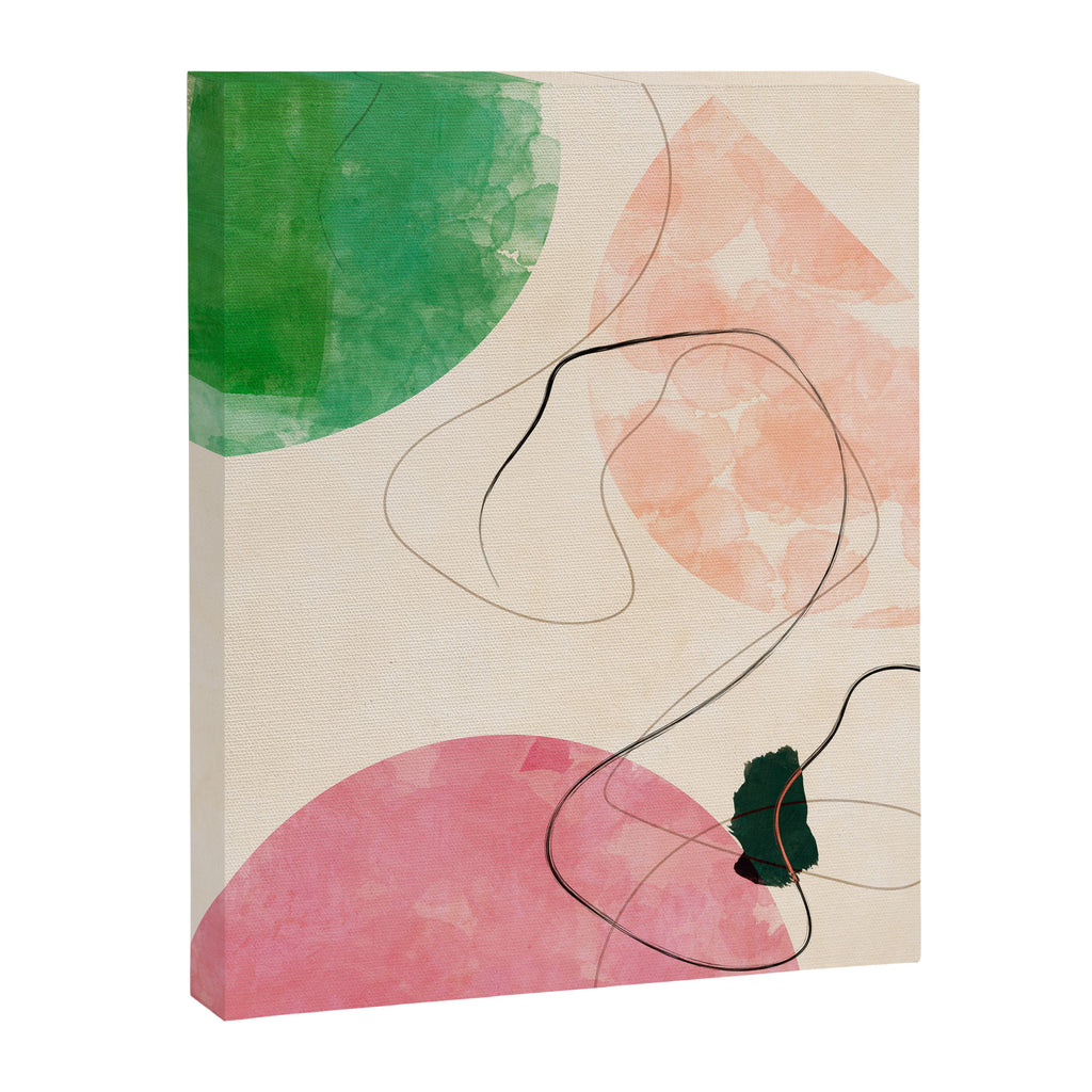 abstract organic shape pastel summer 3 Canvas Print Gallery Image 8