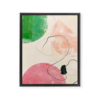 abstract organic shape pastel summer 3 Framed Canvas Print Gallery Image 8