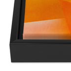 abstract painterly mid century shapes 2 Framed Canvas Print Gallery Image 3