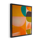 abstract painterly mid century shapes 2 Framed Canvas Print Gallery Image 2