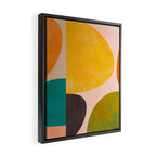 abstract painterly mid century shapes 3 Framed Canvas Print Gallery Image 2