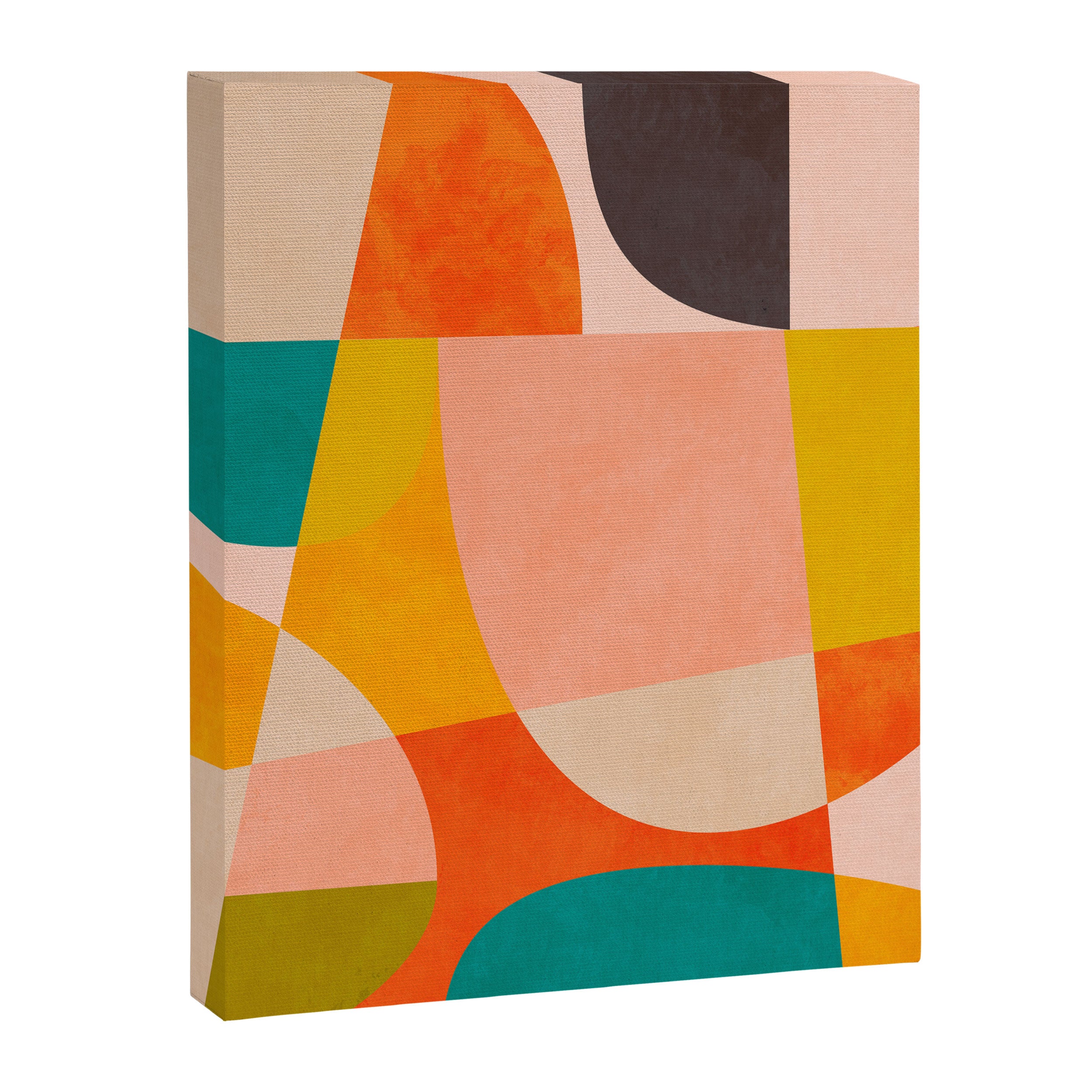 abstract painterly mid century shapes 4 Canvas Print Gallery Image 8