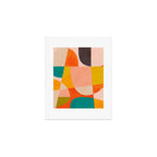 abstract painterly mid century shapes 4 Art Print Gallery Image 1