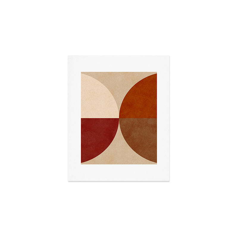 abstract retro shapes earthy 10 Art Print Gallery Image 1