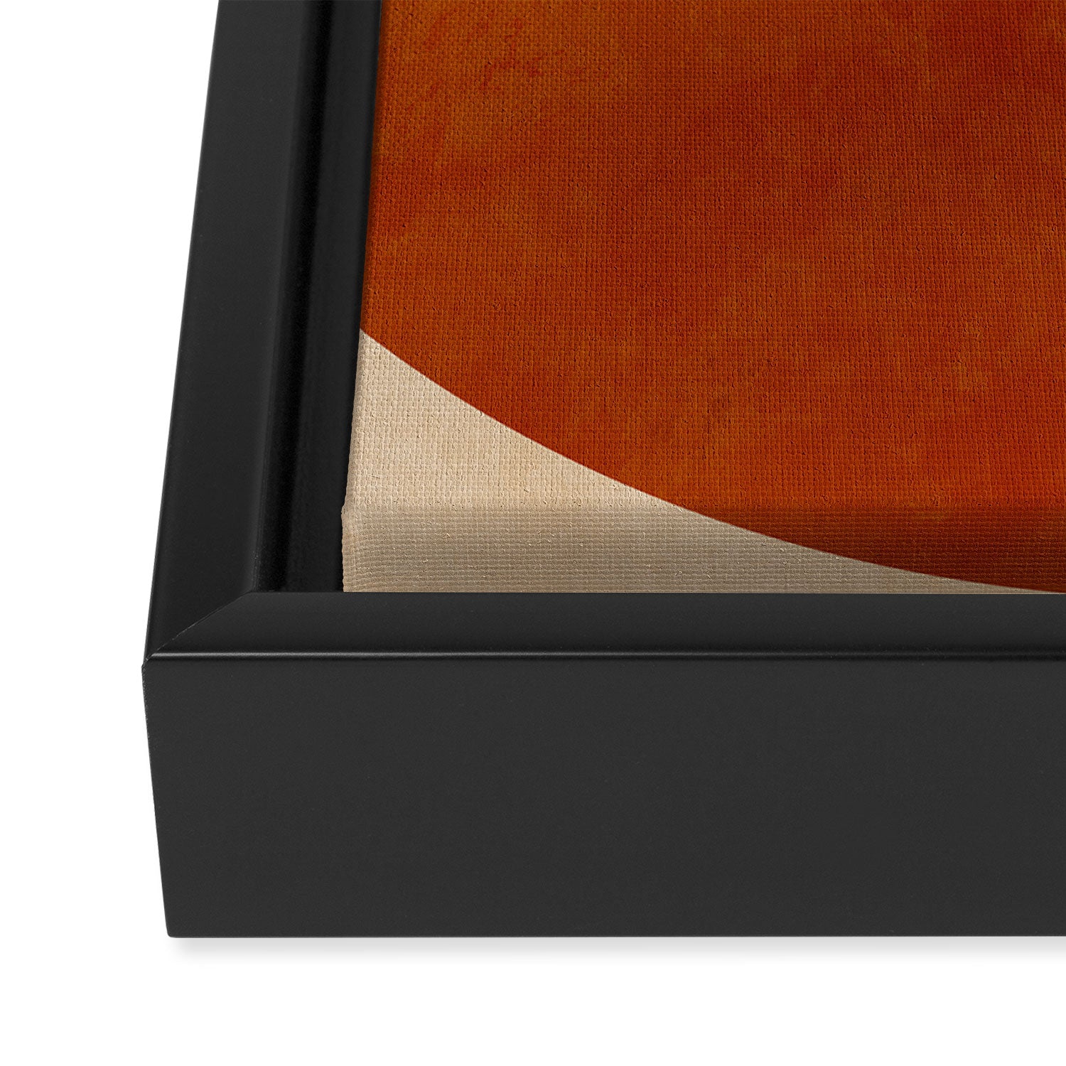 abstract retro shapes earthy 11 Framed Canvas Print Gallery Image 3