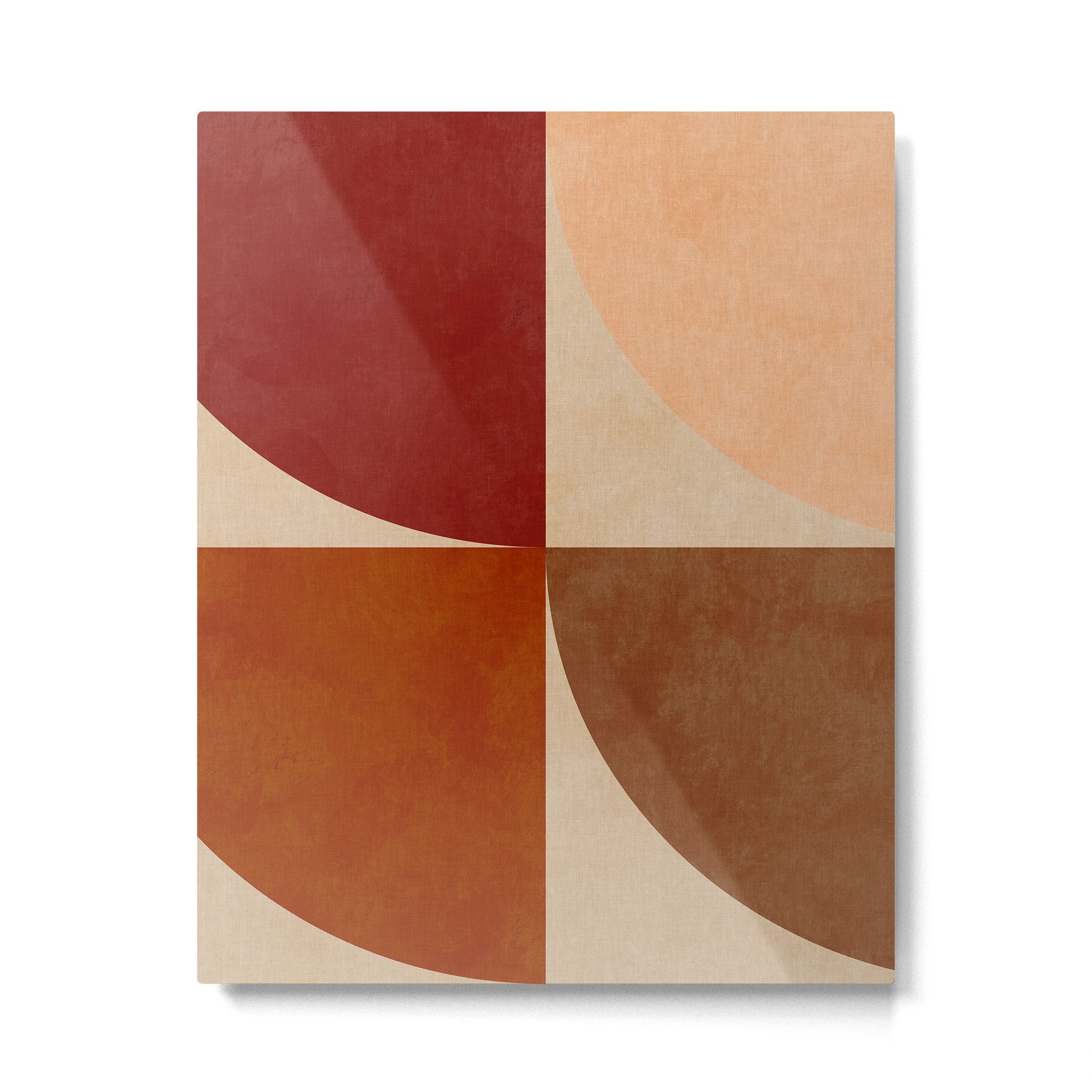 abstract retro shapes earthy 11 Metal Print Gallery Image 6