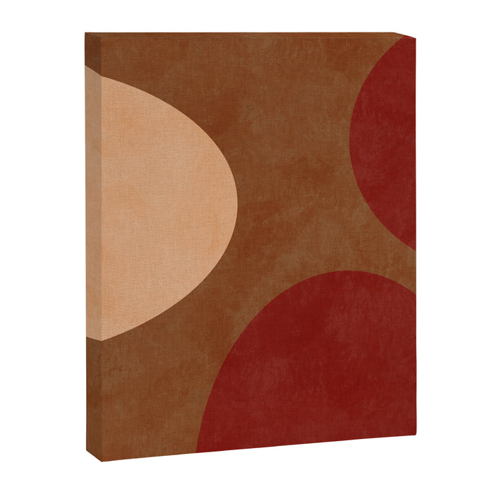 abstract retro shapes earthy 12 Canvas Print Gallery Image 1
