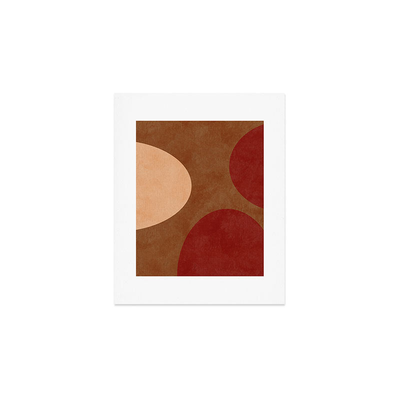abstract retro shapes earthy 12 Art Print Gallery Image 1