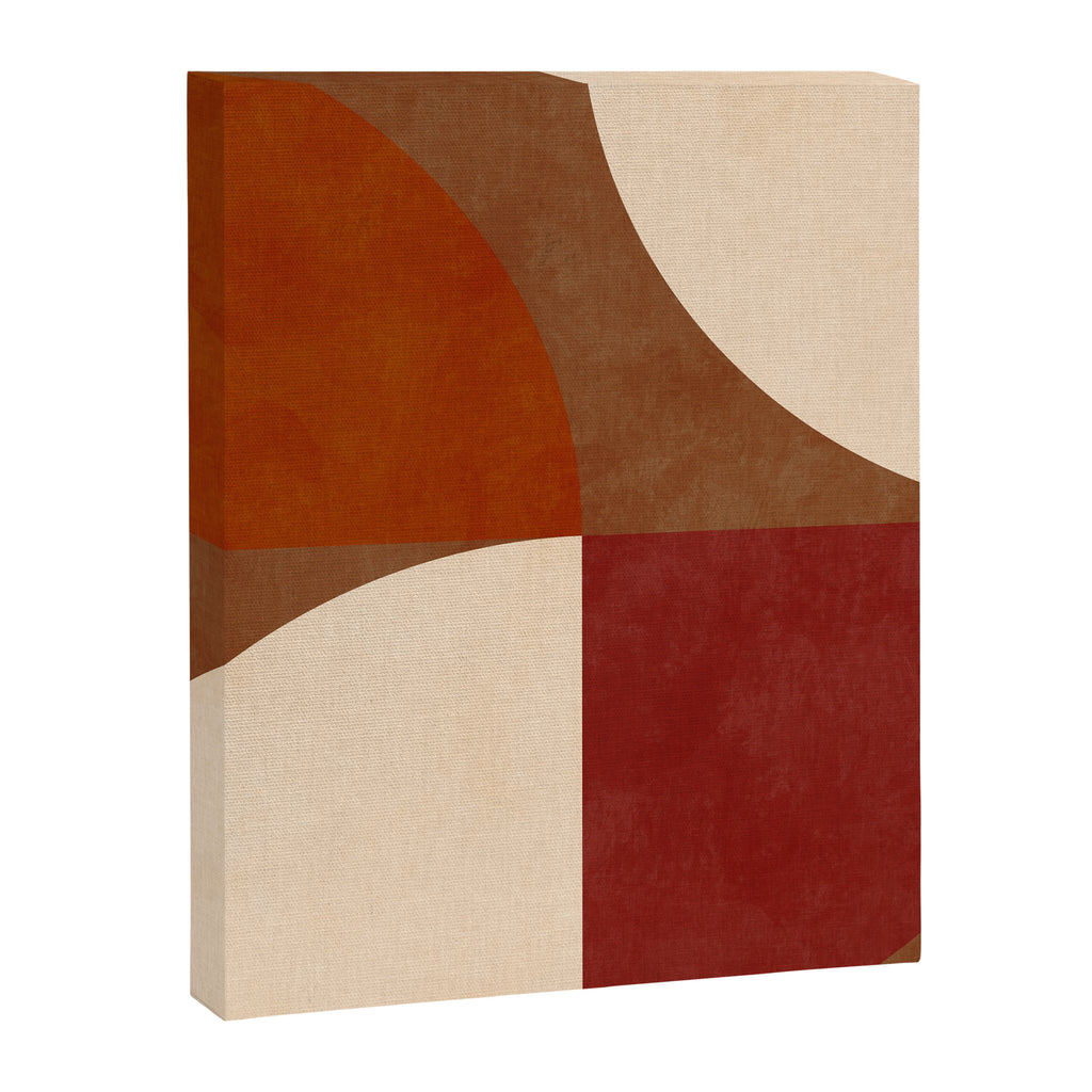 abstract retro shapes earthy 13 Canvas Print Gallery Image 8