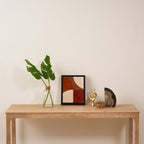 abstract retro shapes earthy 13 Framed Canvas Print Gallery Image 4