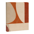abstract retro shapes earthy 3 Canvas Print Gallery Image 8