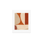 abstract retro shapes earthy 3 Art Print Gallery Image 1