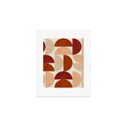 abstract retro shapes earthy 6 Art Print Gallery Image 1
