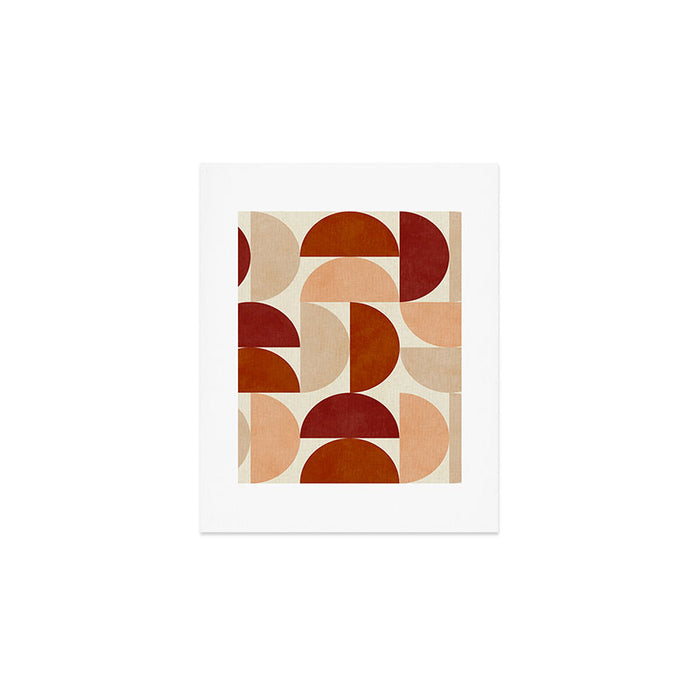 abstract retro shapes earthy 6 Art Print Gallery Image 1