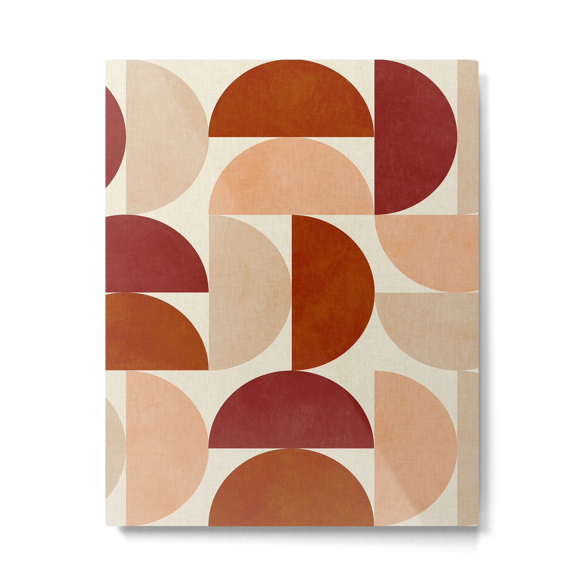 abstract retro shapes earthy 6 Metal Print Gallery Image 6