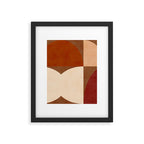 abstract retro shapes earthy 8 Framed Art Print Gallery Image 6