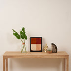 abstract retro shapes earthy 9 Framed Canvas Print Gallery Image 4