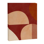 abstract retro shapes earthy Canvas Print Gallery Image 8