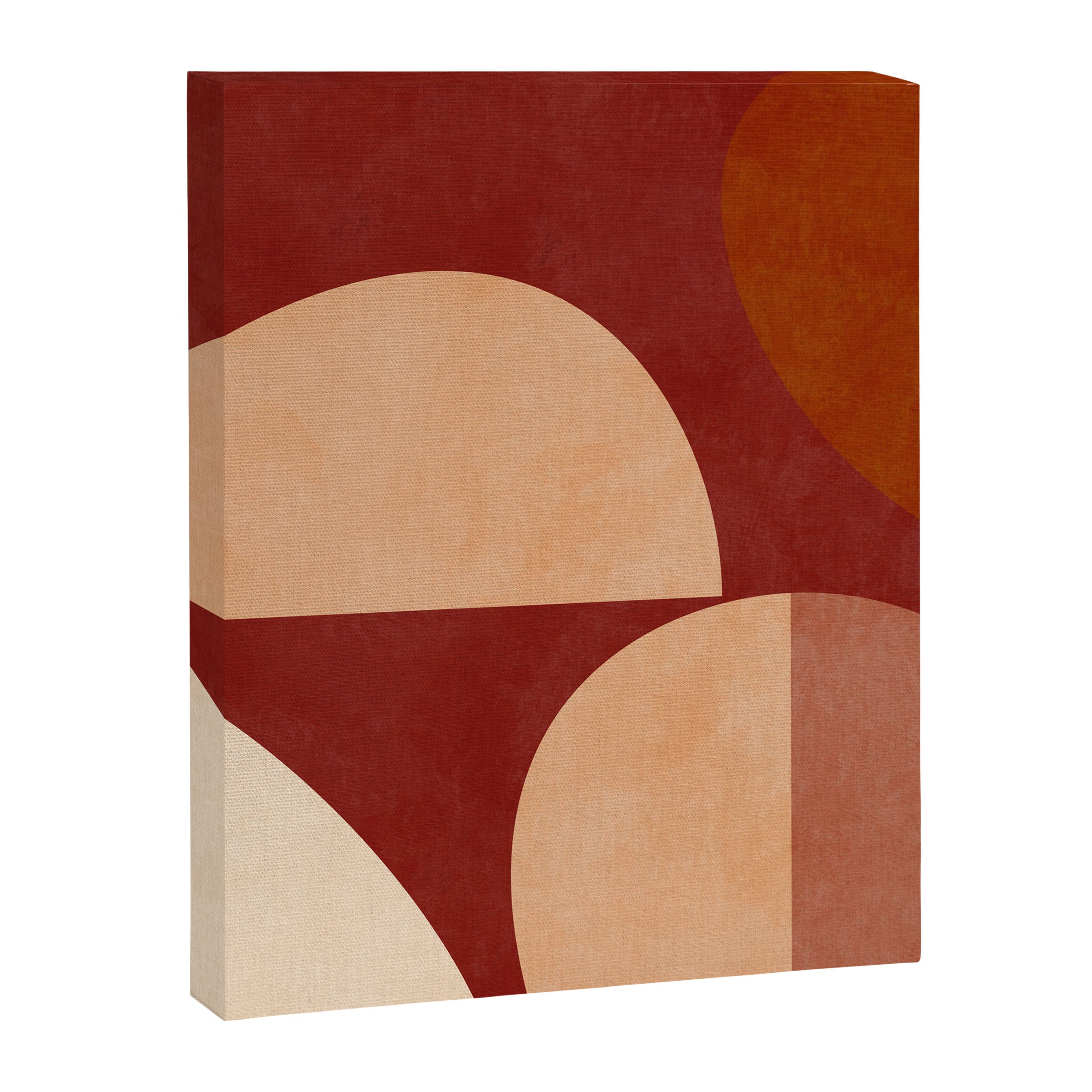 abstract retro shapes earthy Canvas Print Gallery Image 8