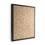 abstract retro shapes earthy leaves Framed Canvas Print Gallery Image 2
