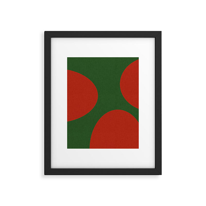 abstract retro vivid fall 2 Framed Art Print Gallery Image 6