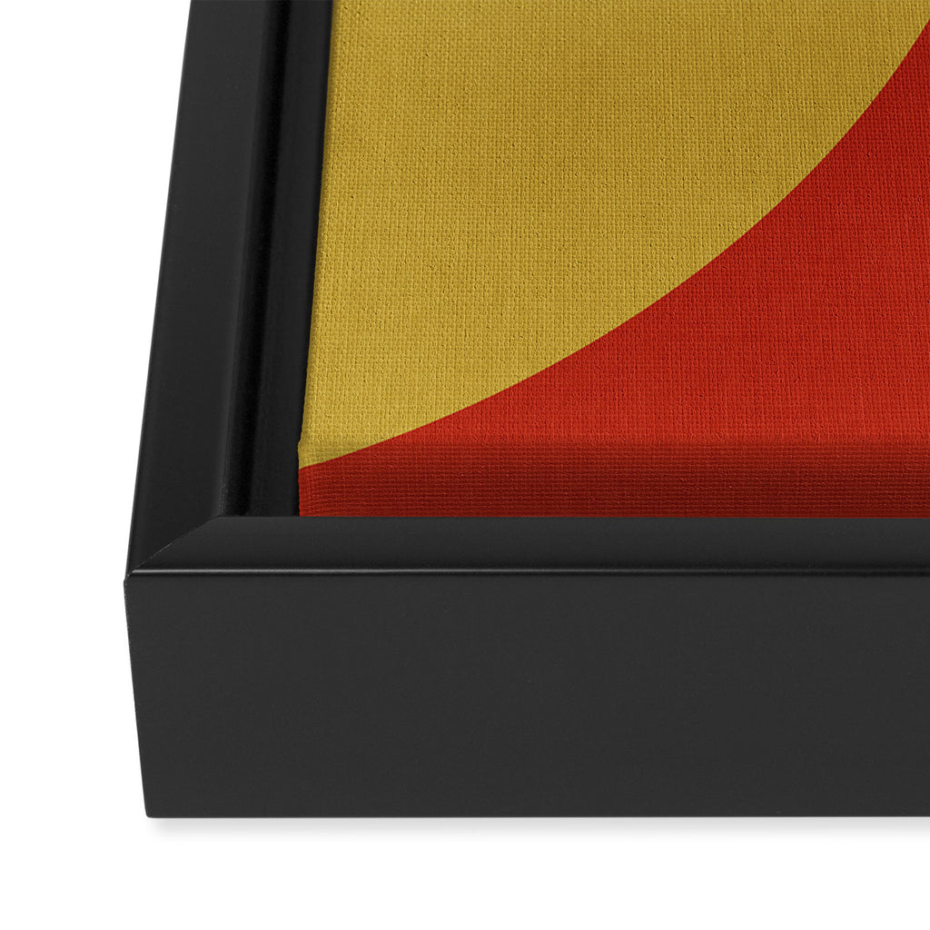 abstract retro vivid fall 3 Framed Canvas Print Gallery Image 3