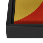 abstract retro vivid fall 3 Framed Canvas Print Gallery Image 3