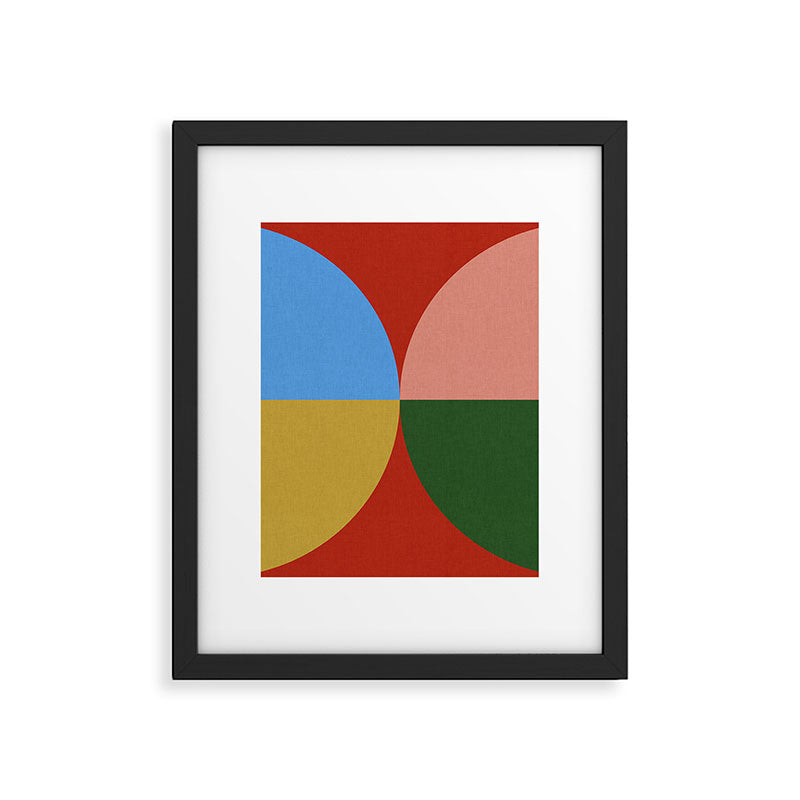 abstract retro vivid fall 3 Framed Art Print Gallery Image 6